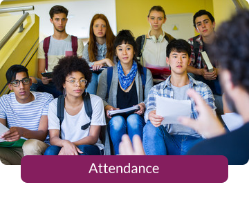 Button link to resources for Attendance