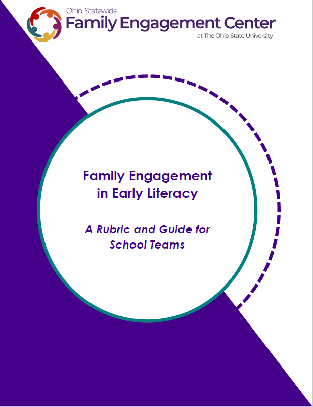 Front Page of Early Literacy Family Engagement Rubric Report
