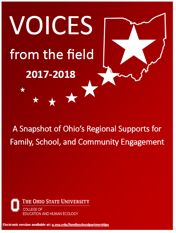 Front page of Voices from the field 2017-2018 report.