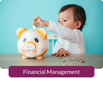 Button link to resources for Financial Management