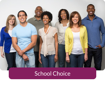 Button link to resources for School Choice