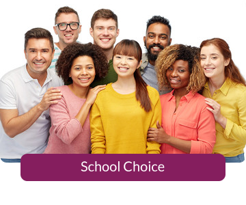 Button link to resources for School Choice