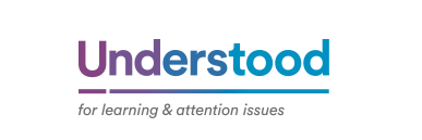 Understood logo with logo caption that reads for learning and attention issues.