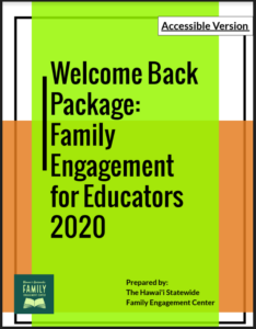 Hawaii 2020 Family Engagement Guide for Educators