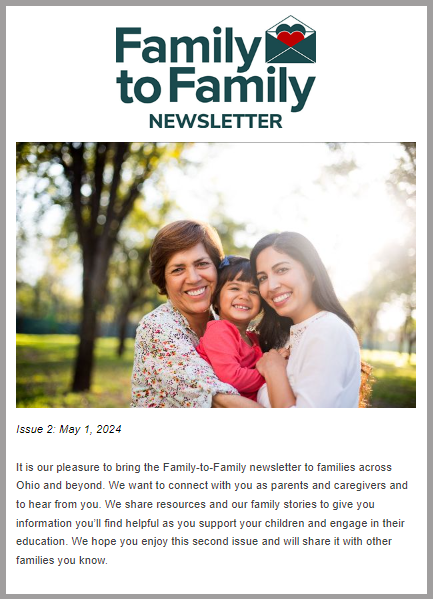 Family Newsletter Issue 2 cover