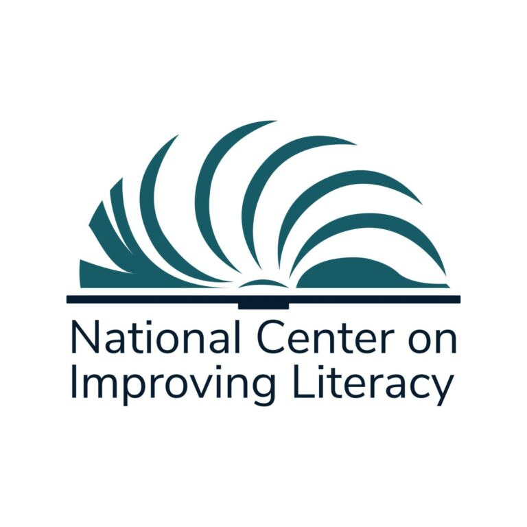 National Center on Improving Literacy logo of an open book with pages flipping