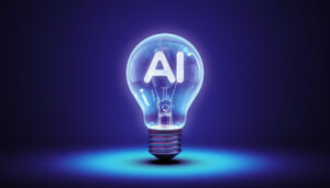 light bulb representing artificial intelligence ideas