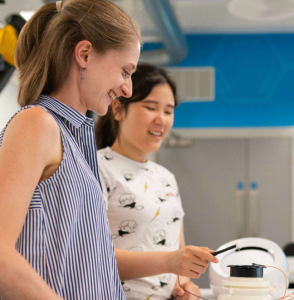 teacher and student engaging in STEM learning